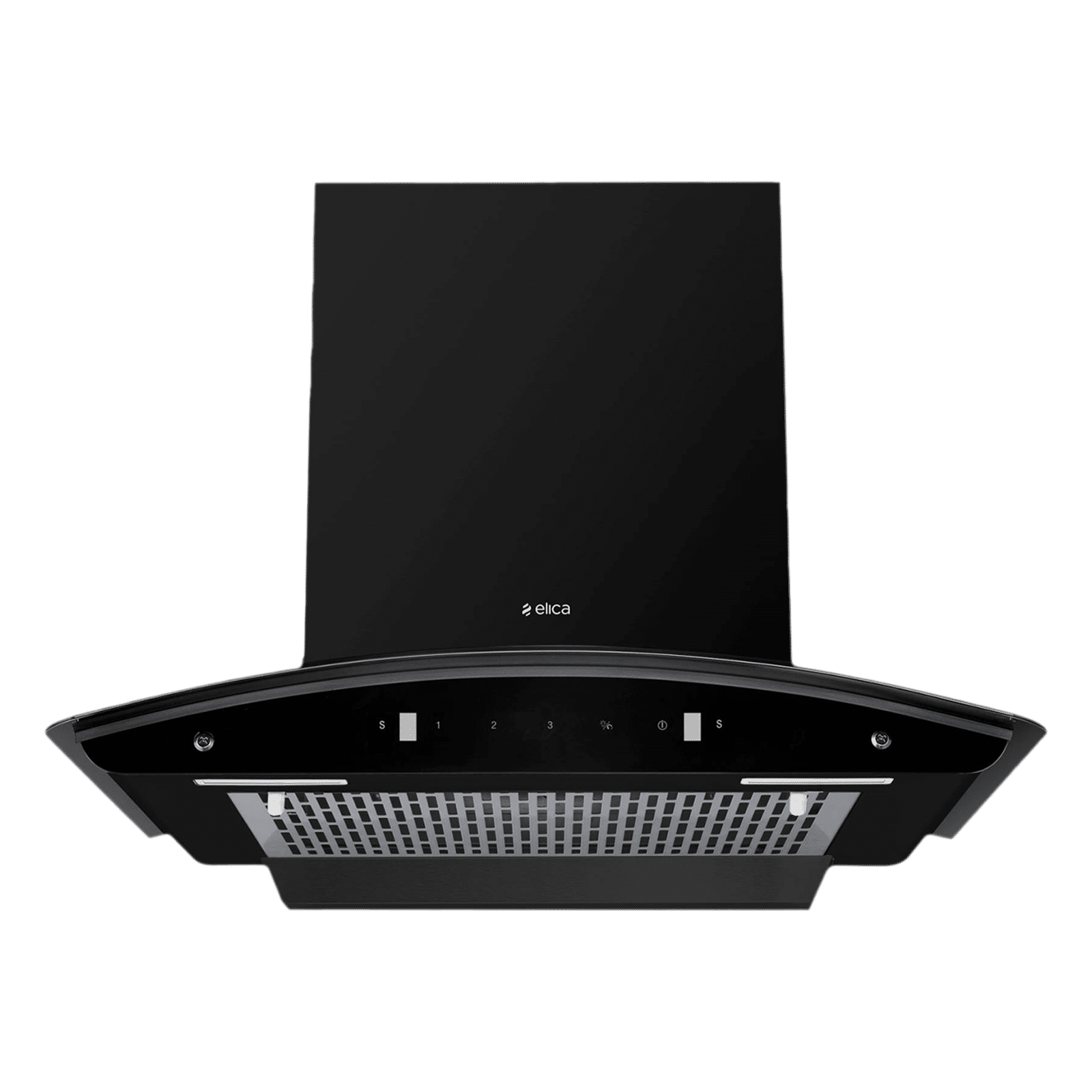 elica FL 600 SLIM HAC MS NERO 60cm 1200m3/hr Ducted Auto Clean Wall Mounted Chimney with Touch Control Panel (Black)