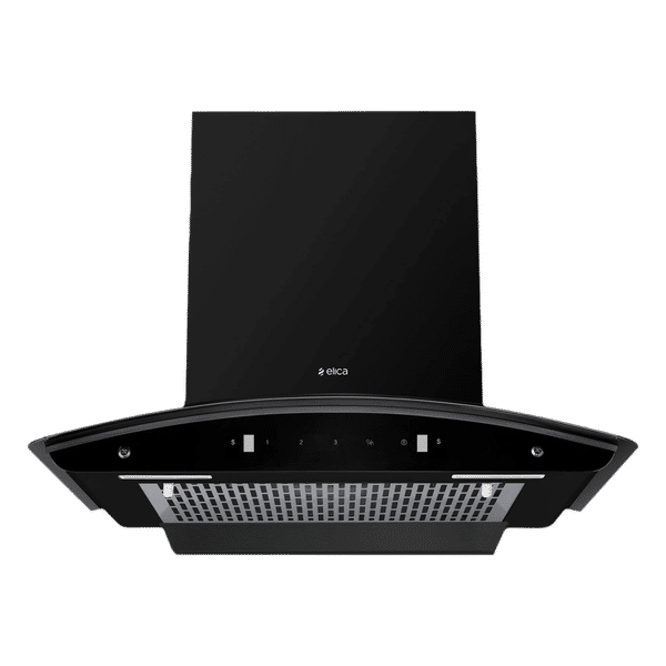 elica FL 600 SLIM HAC MS NERO 60cm 1200m3/hr Ducted Auto Clean Wall Mounted Chimney with Touch Control Panel (Black)_1
