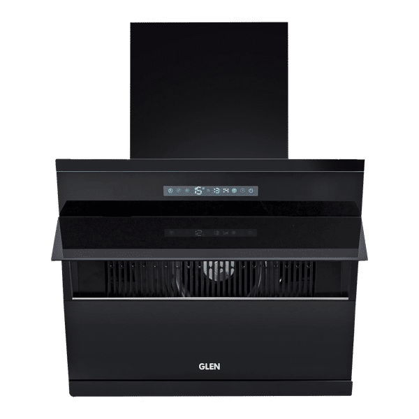 GLEN GL 6073 BL ACLN MS 60cm 1400m3/hr Ducted Auto Clean Wall Mounted Chimney with Touch Control Panel (Black)_1