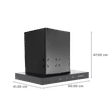 FABER HOOD CYGNUS IN 3D HC SC FL BK 60cm 1350m3/hr Ducted Auto Clean Wall Mounted Chimney with Odor Sensor (Black)_2