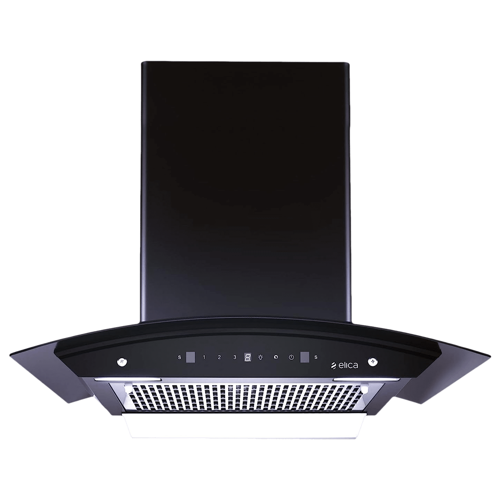 elica WDFL 606 HAC LTW MS NERO 60cm 1200m3/hr Ducted Auto Clean Wall Mounted Chimney with Motion Sensor Control (Black)