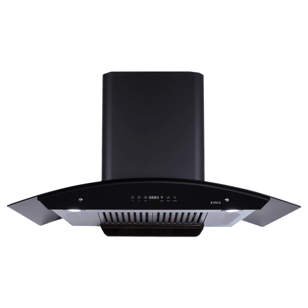 elica WD HAC TOUCH BF 90 NERO 90cm 1200m3/hr Ductless Auto Clean Wall Mounted Chimney with Motion Sensing Technology (Silver)_1