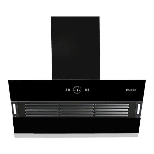 Faber Hood Vertigo 90cm 1200m3/hr Ducted Auto Clean Wall Mounted Chimney with Filterless Technology (Black)_1