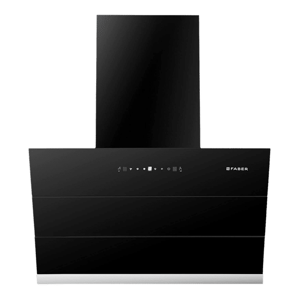 FABER ZENITH FL SC AC BK 75cm 1350m3/hr Ducted Auto Clean Wall Mounted Chimney with Touch Control Panel (Black)_1