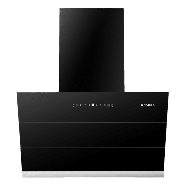 FABER ZENITH FL SC AC BK 60cm 1350m3/hr Ducted Auto Clean Wall Mounted Chimney with Touch Control (Black)_1