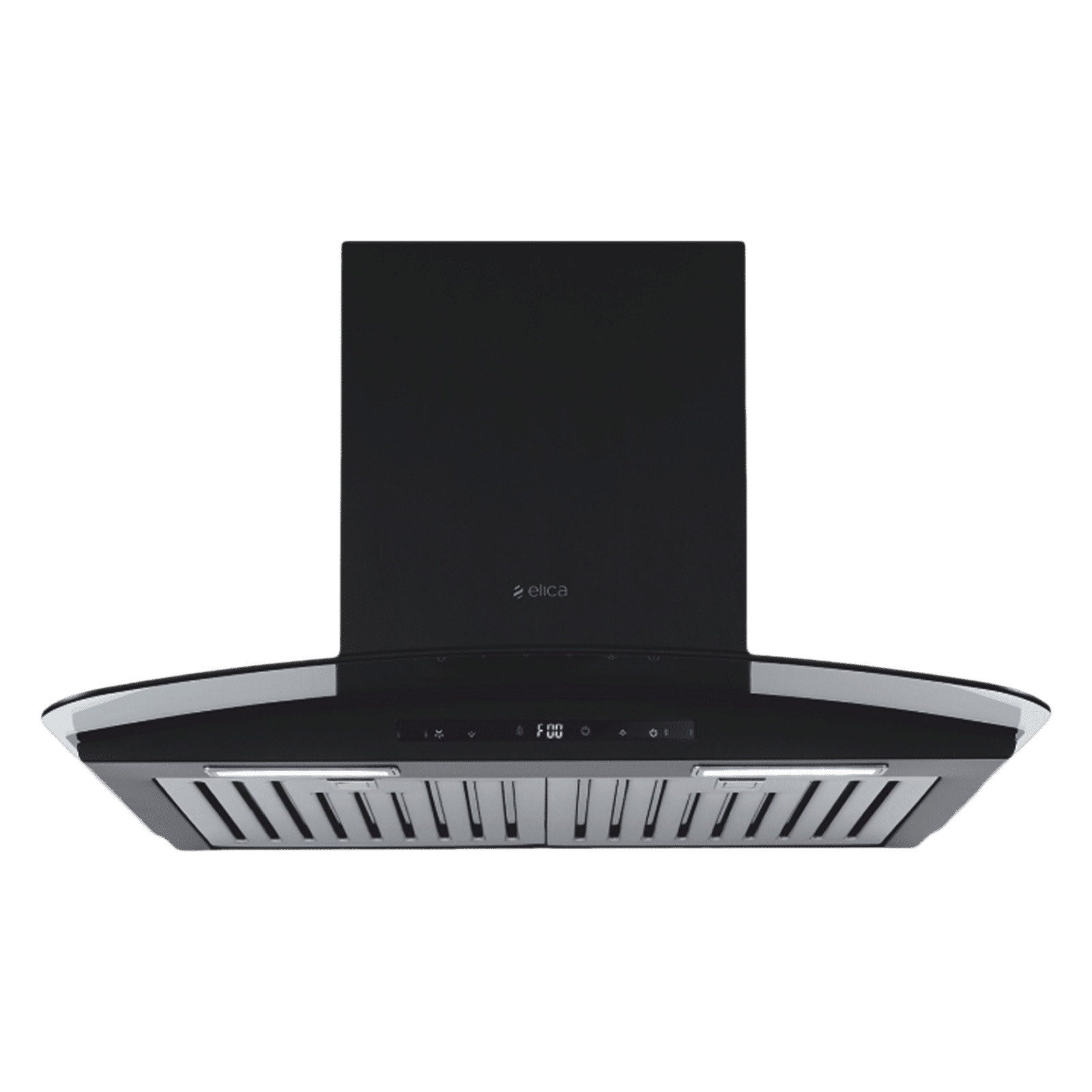 elica ISMART GLACE TRIM BF LTW 60 NERO 60cm Ducted Wall Mounted Chimney with Motion Sensor (Black)