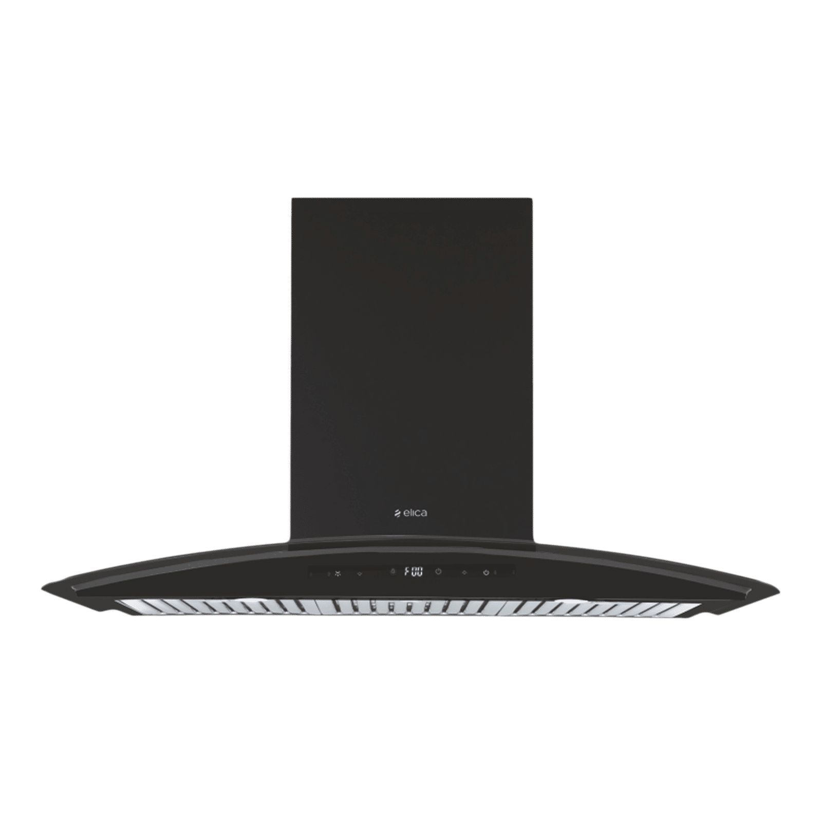 elica ISMART GLACE TRIM BF LTW 903 NERO 90cm Ductless Wall Mounted Chimney with Motion Sensor (Black)