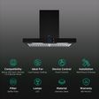 elica ISMART SPOT H6 BF LTW 60 NERO 60cm Ductless Wall Mounted Chimney with Touch Control Panel (Black)_3