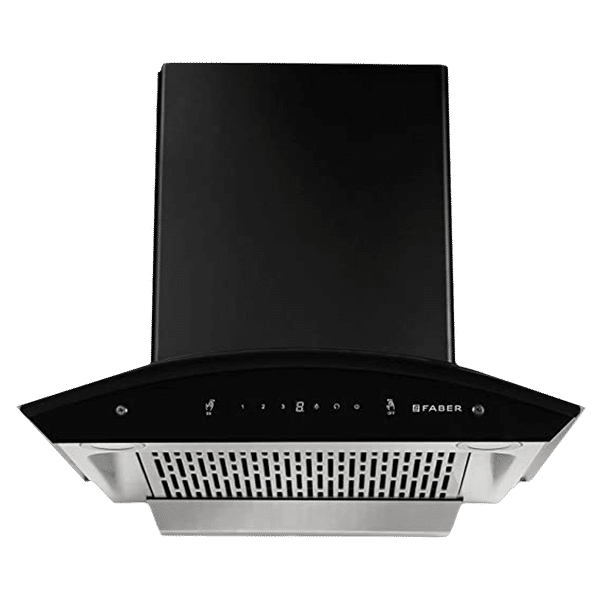 FABER EVEREST IND SC TC HC BK 60cm 1200m3/hr Ducted Auto Clean Wall Mounted Chimney with Touch Control Panel (Black)_1