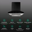 FABER EVEREST IND SC TC HC BK 60cm 1200m3/hr Ducted Auto Clean Wall Mounted Chimney with Touch Control Panel (Black)_3