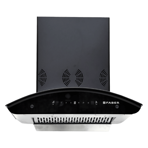 FABER Crest 3D Plus 60cm 1250m3/hr Ductless Auto Clean Wall Mounted Chimney with T2S2 Technology (Black)_1