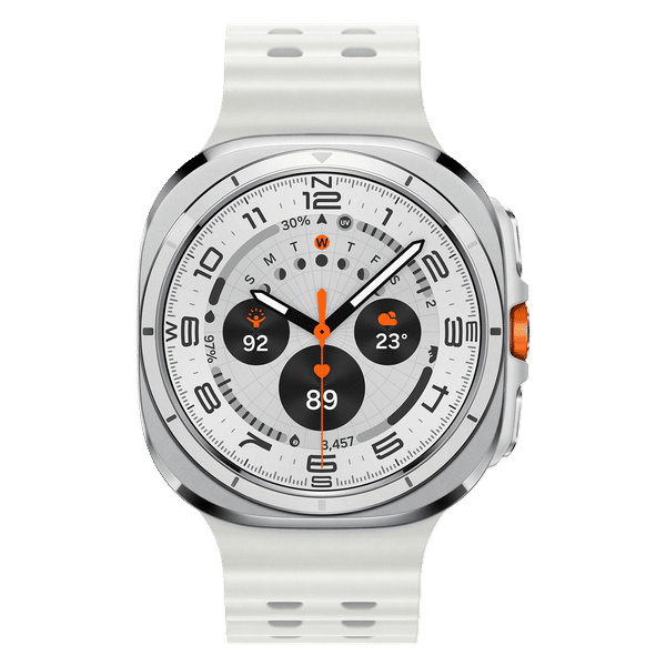 SAMSUNG Galaxy Watch Ultra BT + LTE Wear OS Smartwatch (47mm Super AMOLED Display, 3nm Processor, White Strap)_1