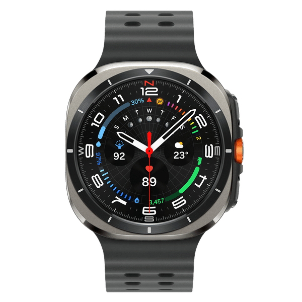 SAMSUNG Galaxy Watch Ultra BT + LTE Wear OS Smartwatch (47mm Super AMOLED Display, 3nm Processor, Dark Gray Strap)_1