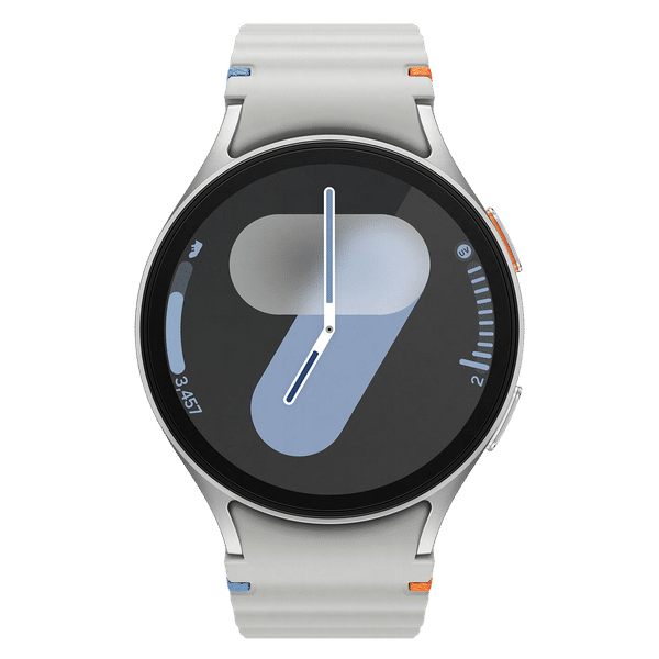 SAMSUNG Galaxy Watch 7 BT + LTE Wear OS Smartwatch (44mm Super AMOLED Display, 3nm Processor, Silver Strap)_1