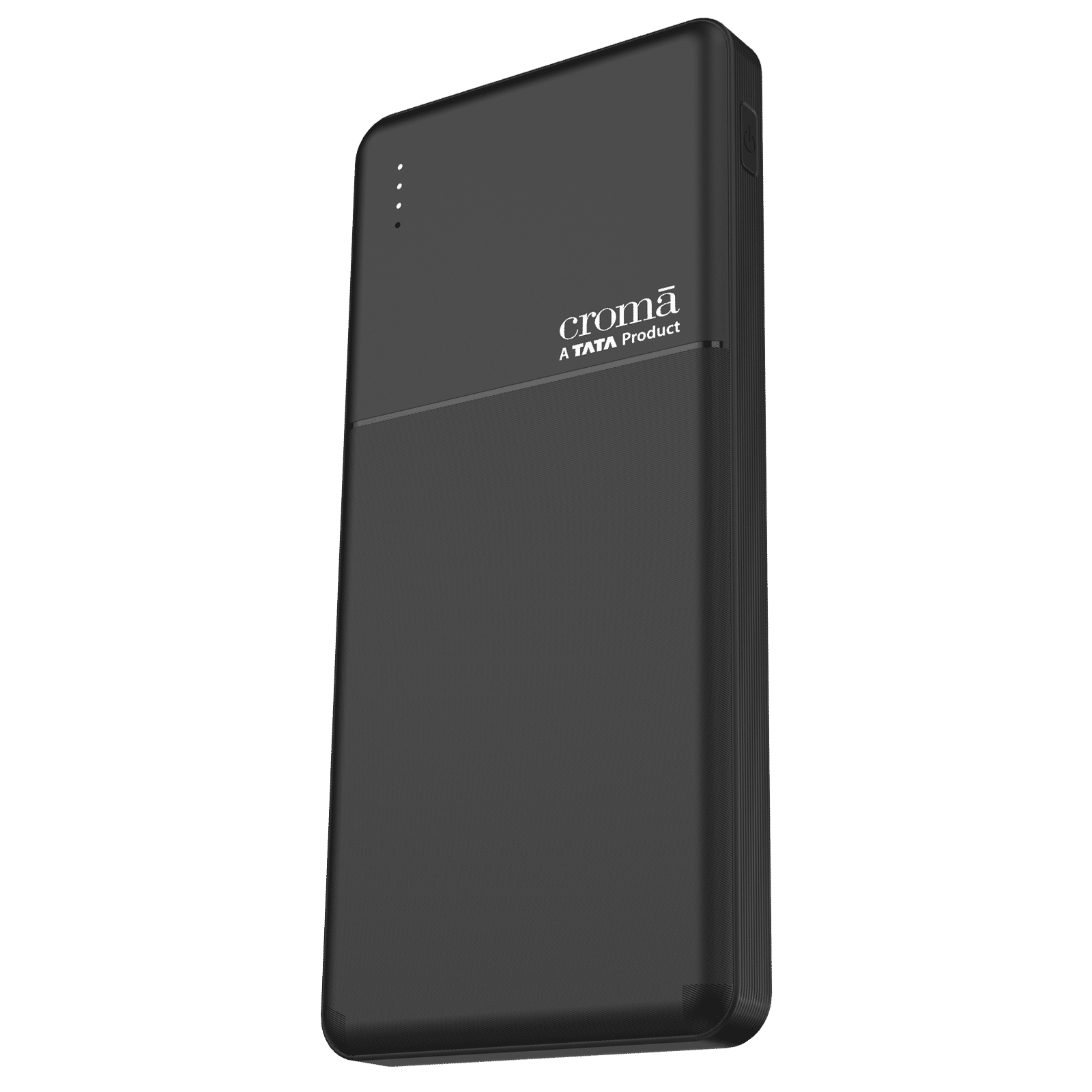 Croma 10000 mAh 22.5W Fast Charging Power Bank (2 Type A and 1 Type C Ports, Multi Layer Protection, Black)