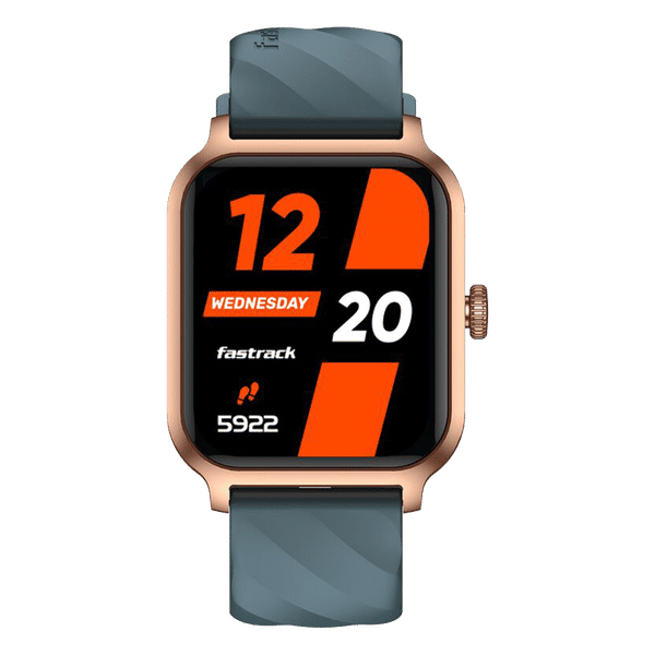 fastrack Rave FX2 Smartwatch with Bluetooth Calling (46.4mm UltraVU HD Display, Teal Strap)_1