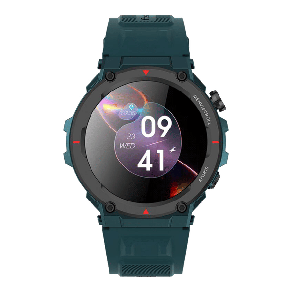 fastrack Xtreme Pro Smartwatch with Bluetooth Calling (36.3mm AMOLED Display, IP68 Water Resistant, Blue Strap)_1