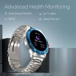 fastrack Magnus FX3 Smartwatch with Bluetooth Calling (37mm UltraVU Display, IP68 Water Resistant, Silver Metal Strap)_2