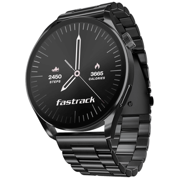 fastrack Dezire FX1 Smartwatch with Bluetooth Calling (35mm UltraVU HD Display, IP68 Water Resistant, Black Strap)_1
