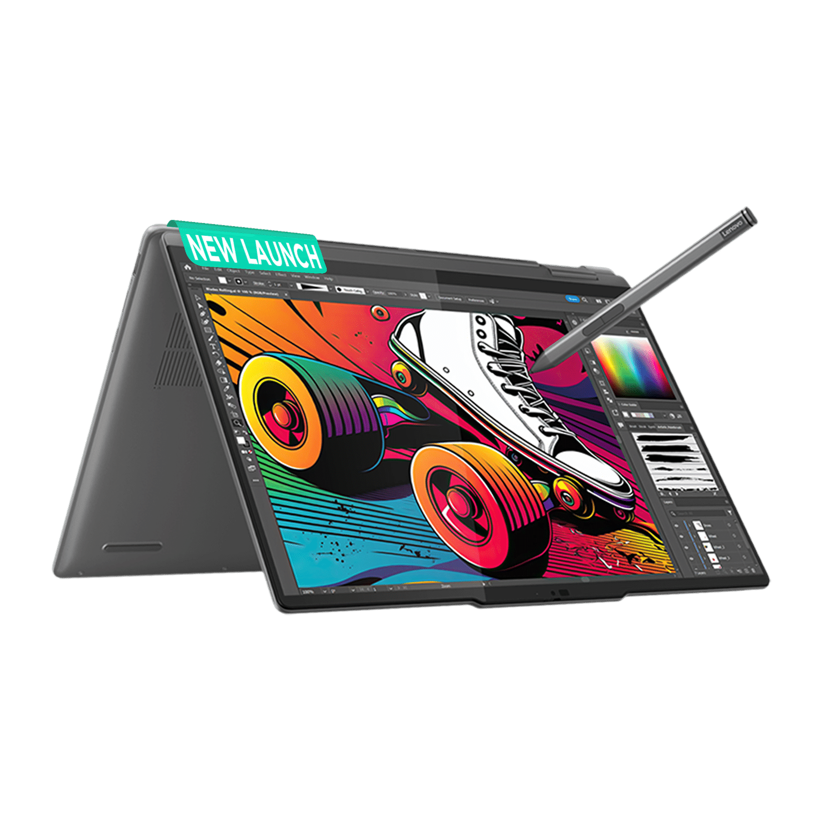 Lenovo Yoga 7 14IML9 Intel Core Ultra 5 Touchscreen 2-in-1 Laptop (16GB, 512GB SSD, Windows 11 Home, 14 inch WUXGA OLED Display, MS Office 2021, Storm Grey, 1.49 KG)