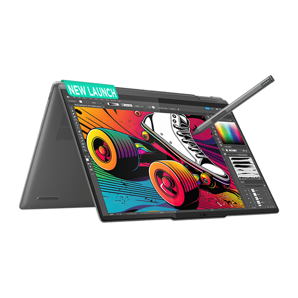Lenovo Yoga 7 14IML9 Intel Core Ultra 5 Touchscreen 2-in-1 Laptop (16GB, 512GB SSD, Windows 11 Home, 14 inch WUXGA OLED Display, MS Office 2021, Storm Grey, 1.49 KG)_1