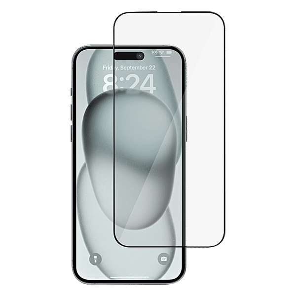 GRIPP 3D Tempered Glass for Apple iPhone 15 Plus (9H Hardness Scratch Resistant)_1