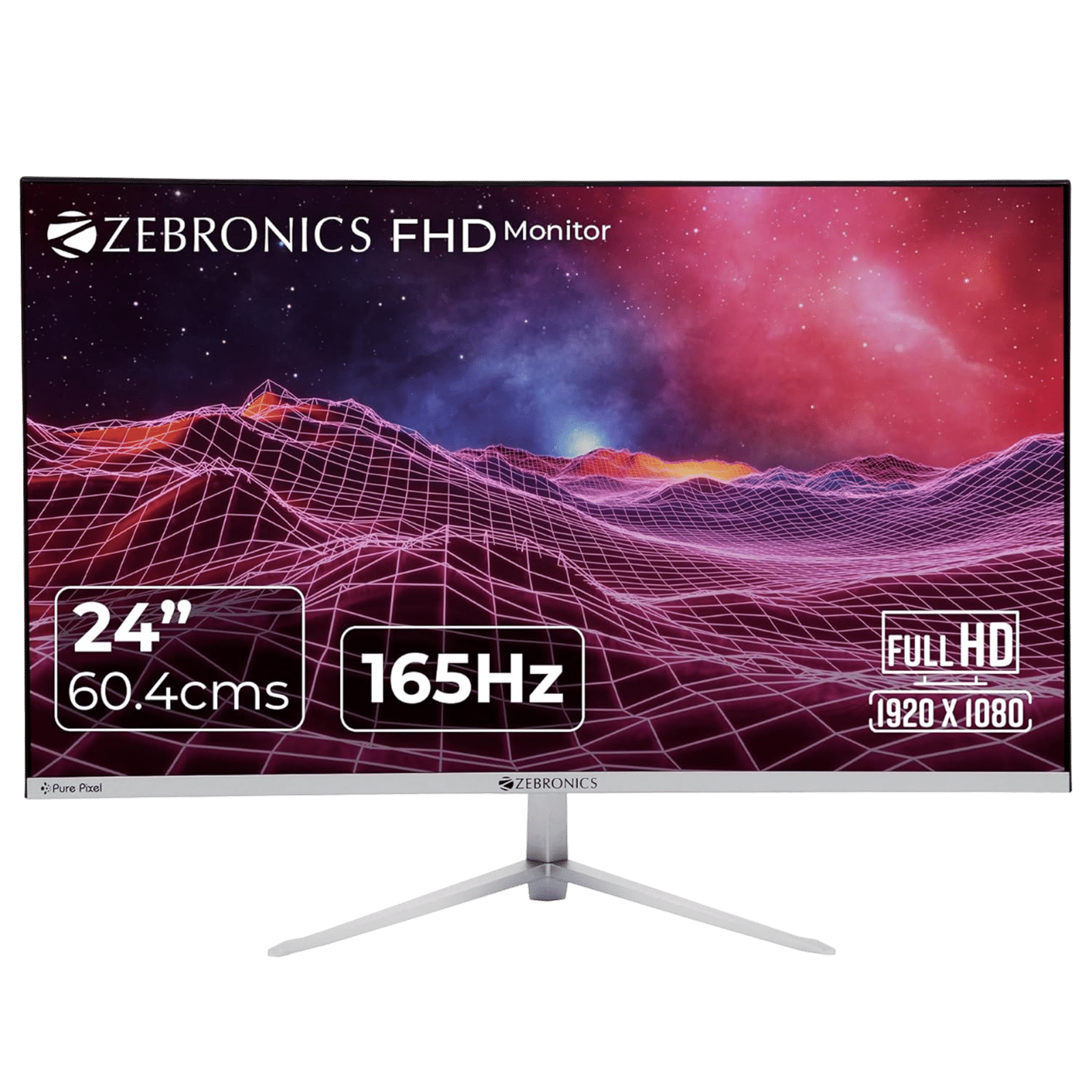 ZEBRONICS ZEB-A24FHD 60.4 cm (24 inch) Full HD VA Panel LED Ultra Slim Flat Gaming Monitor with Anti Glare Screen