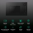 KAFF KMW HN6 28L Built-in Microwave Oven with Multi Programming Mode (Black)_3