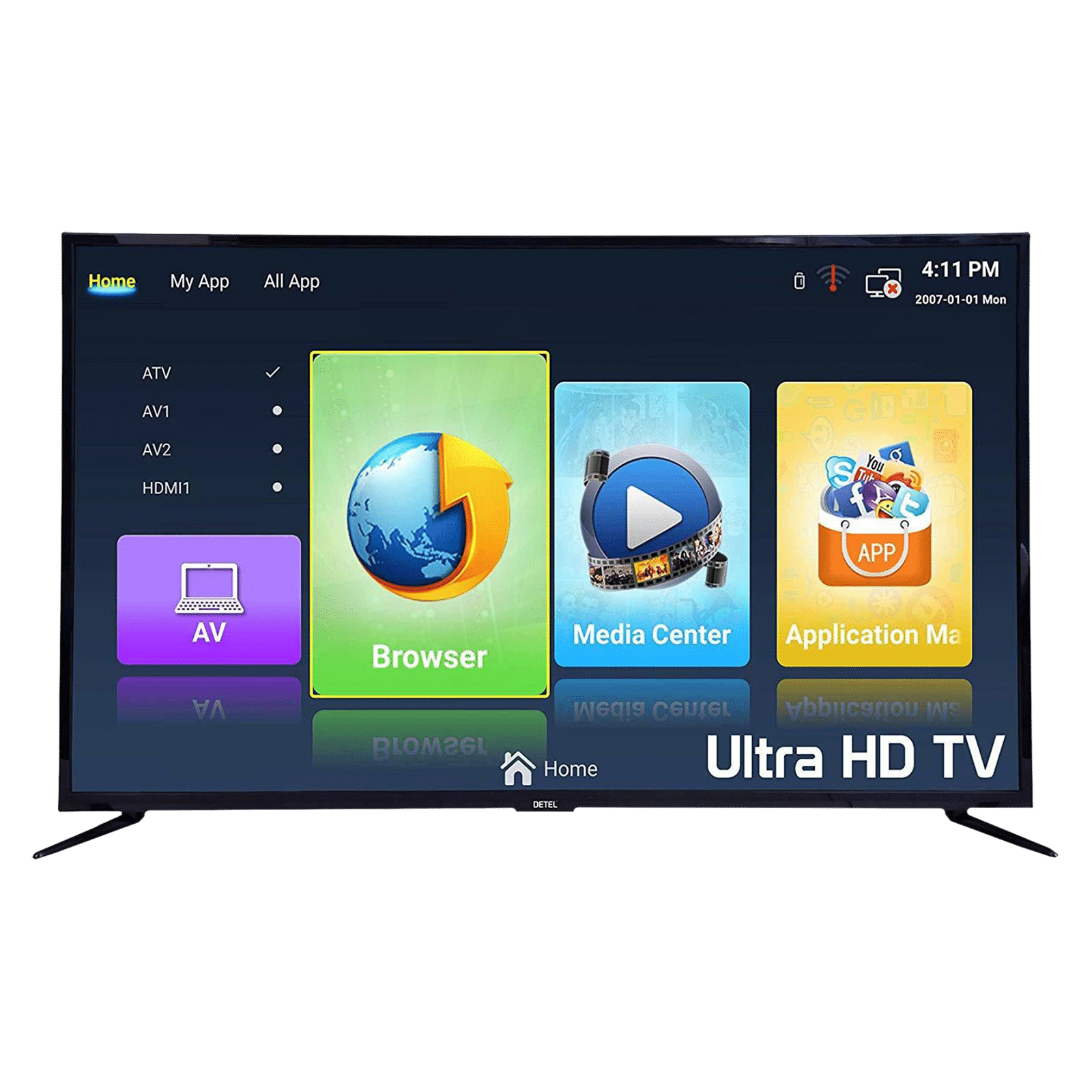 DETEL 124 cm (49 inch) 4K Ultra HD LED Android TV with Google Assistant (2019 model)