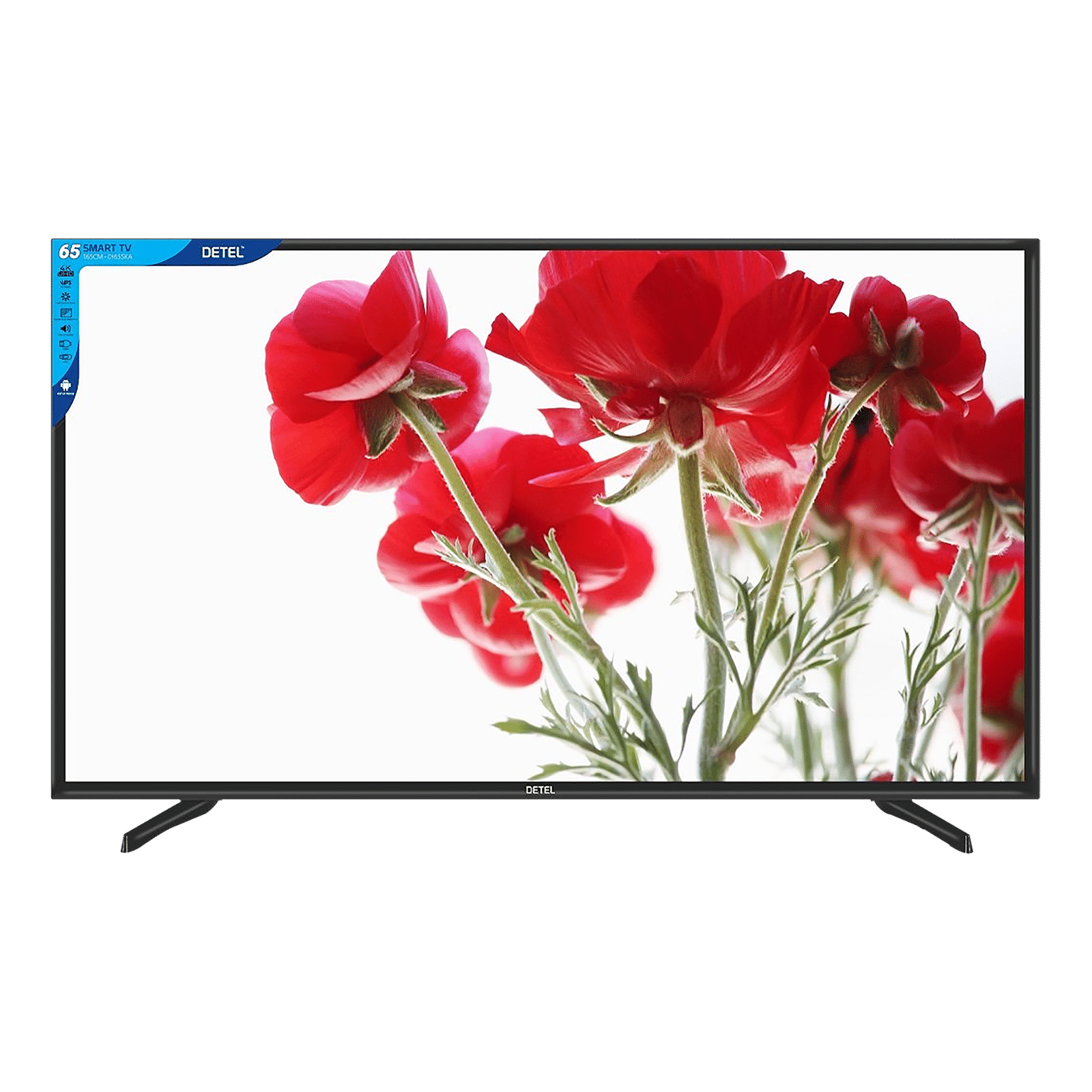 DETEL 165.1 cm (65 inch) 4K Ultra HD LED Android TV