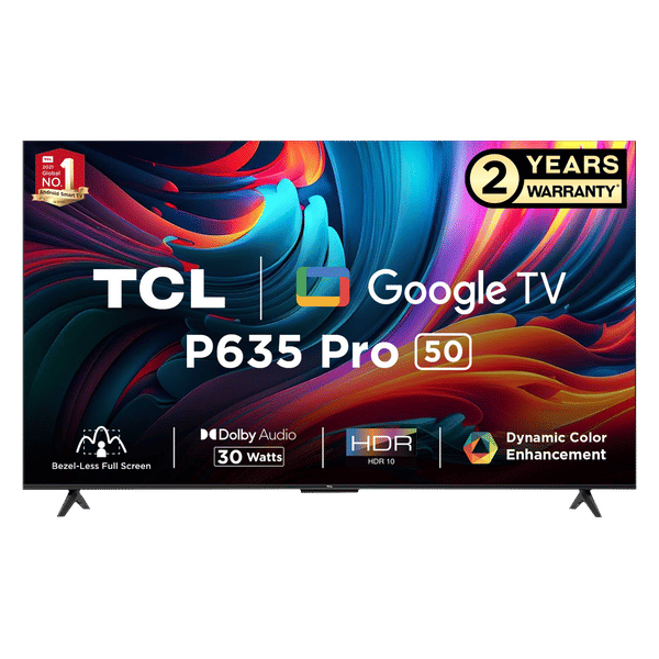 TCL 50P635 Pro 127 cm (50 inch) 4K Ultra HD LED Google TV with Bezel Less Display (2023 model)_1