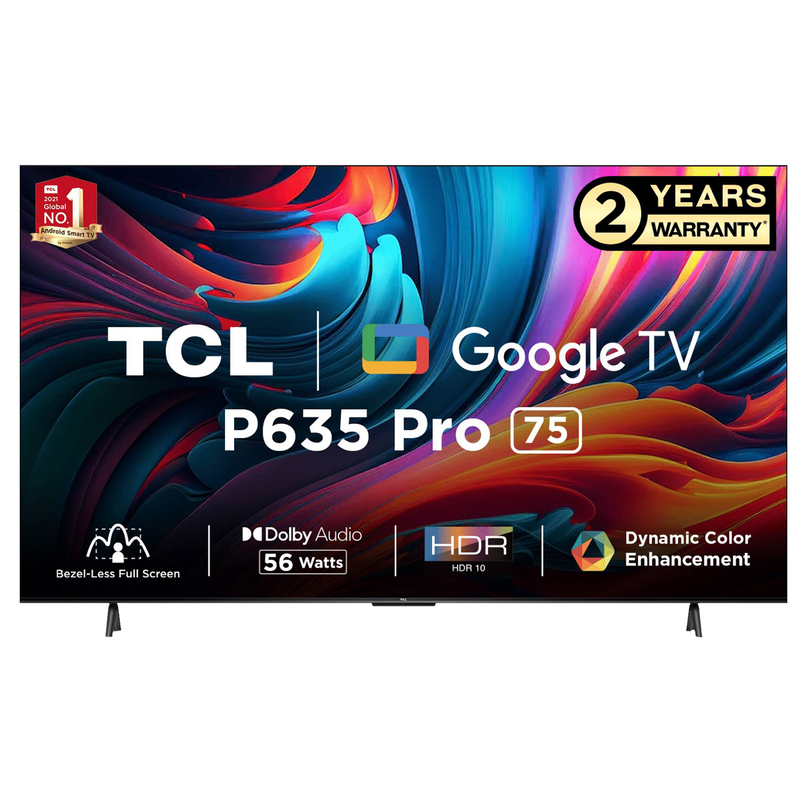 TCL 75P635 Pro 189 cm (75 inch) 4K Ultra HD LED Google TV with Bezel Less Display (2023 model)