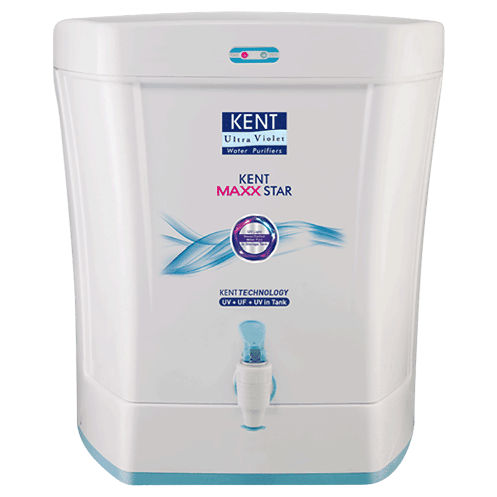 KENT Maxx Star 7L UV + UF Water Purifier with Double Purification Process (White)