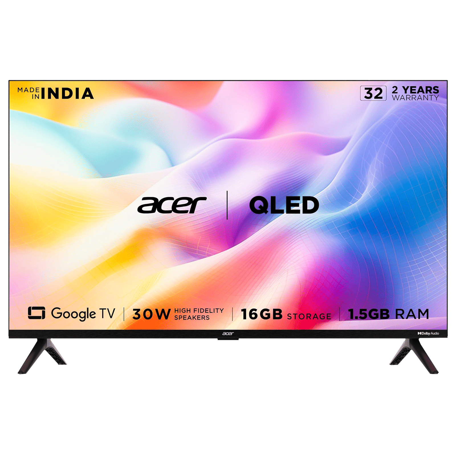 acer V Series 80 cm (32 inch) HD Ready Smart Google TV with 30W Dolby Audio (2023 model)