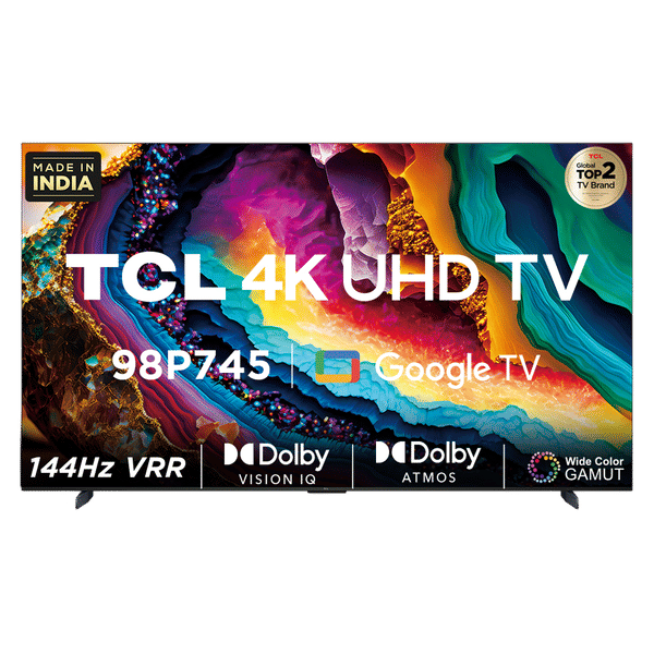 TCL P745 249 cm (98 inch) 4K Ultra HD LED Google TV with Dolby Vision and Dolby Atmos (2023 model)_1