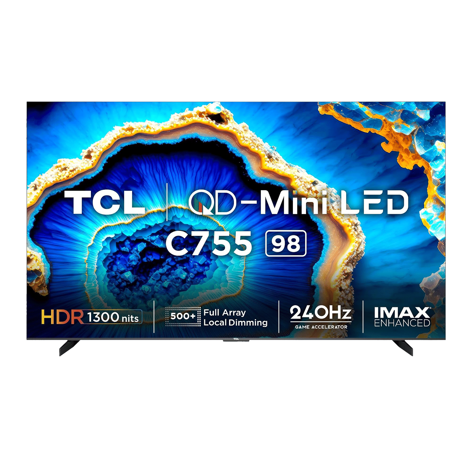 TCL C755 249 cm (98 inch) 4K Ultra HD LED Google TV with Dolby Vision and Dolby Atmos (2023 model)