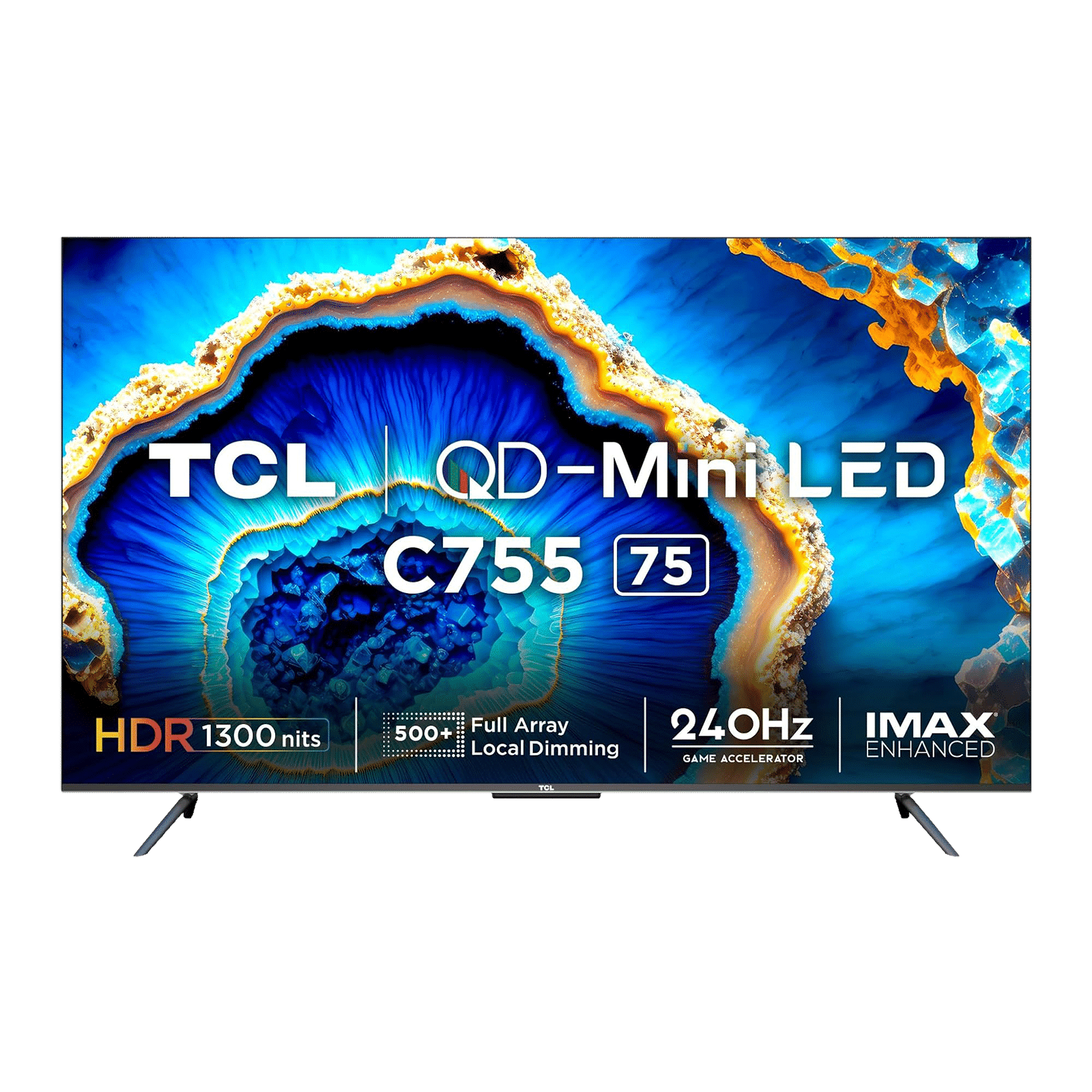 TCL C755 190 cm (75 inch) Mini LED 4K Ultra HD Google TV with Dolby Vision and Dolby Atmos (2023 model)