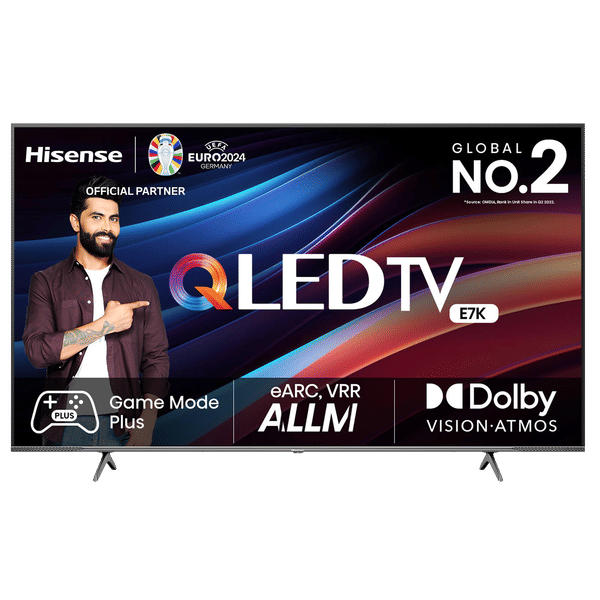 Hisense E7K 108 cm (43 inch) QLED 4K Ultra HD VIDAA TV with Dolby Vision & Dolby Atmos (2023 model)_1