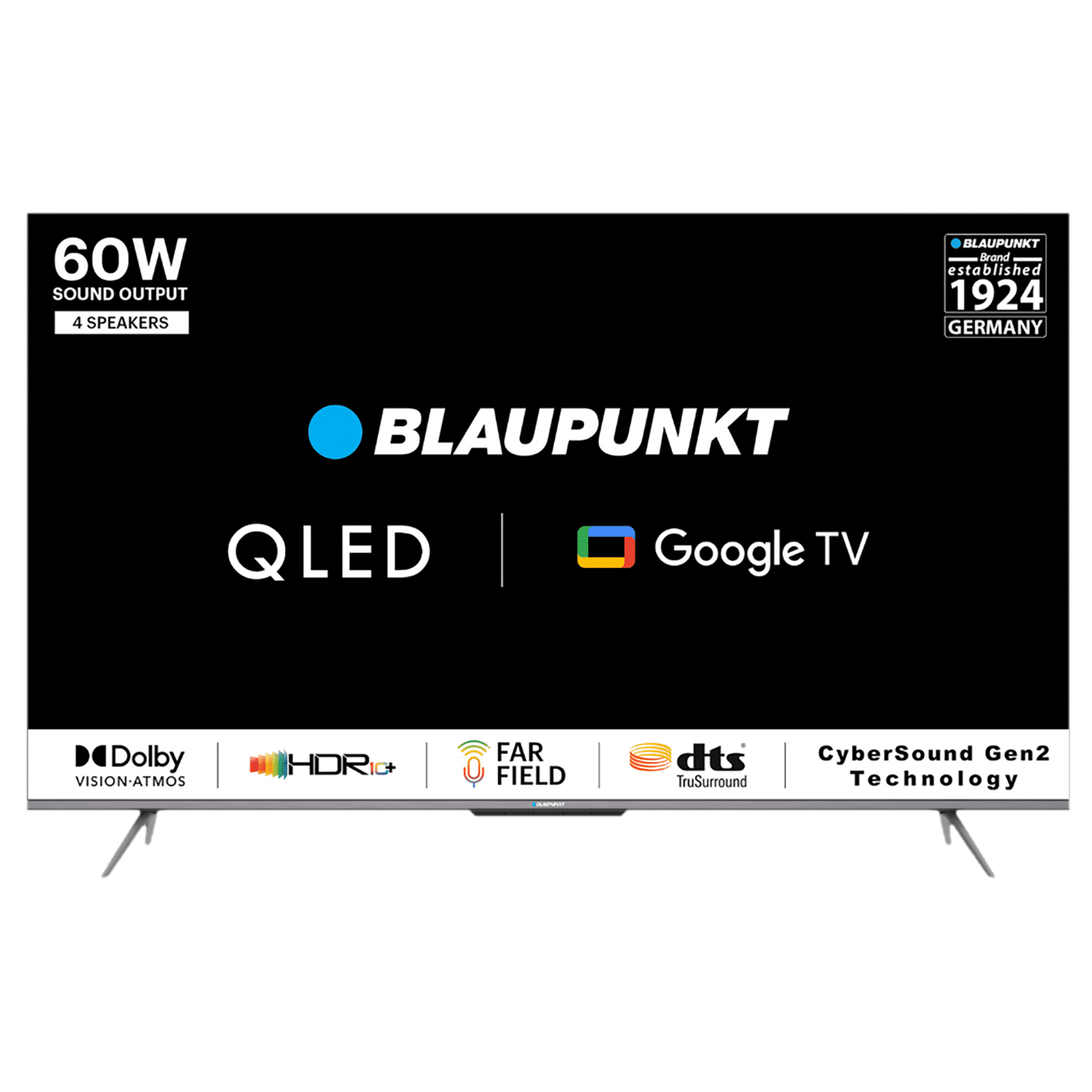 Blaupunkt Tv BLAUPUNKT 50QD7010 126 cm (50 inch) QLED 4K Ultra HD Google TV with Dolby Vision and Dolby Atmos (2022 model)