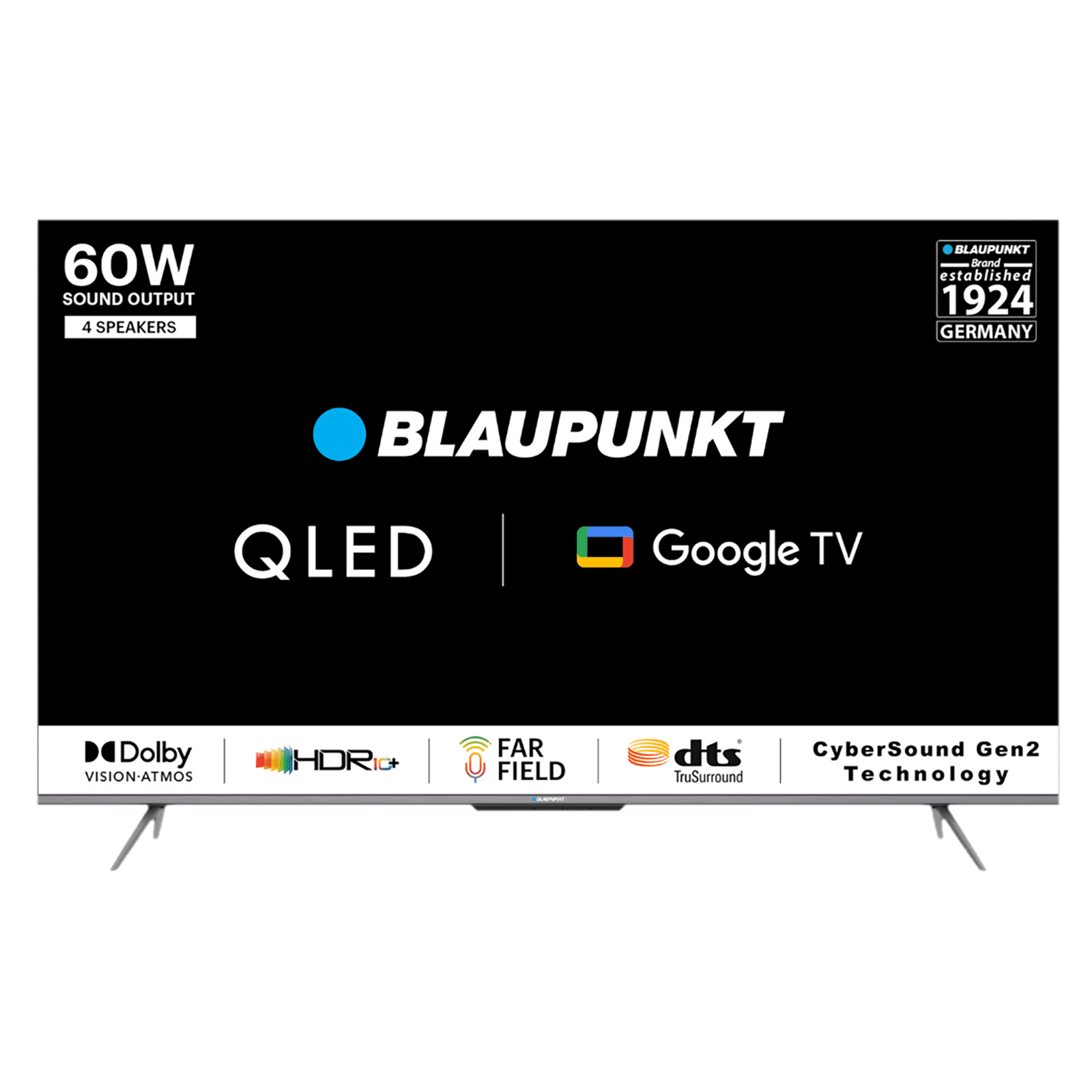 Blaupunkt Tv BLAUPUNKT 65QD7030 164 cm (65 inch) QLED 4K Ultra HD Google TV with Quantum Dot Technology (2022 model)