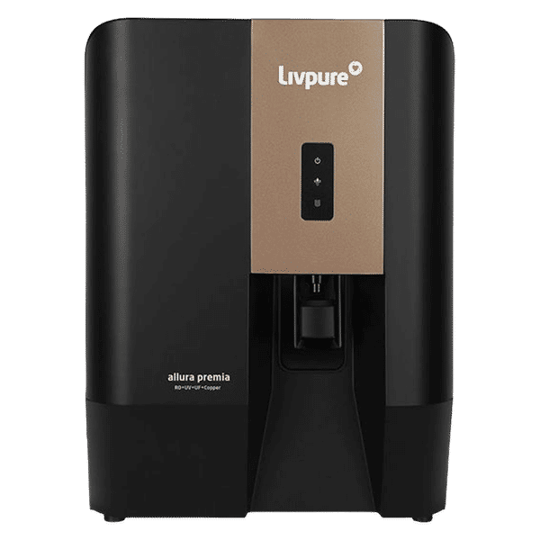 Livpure Allura Premia 7L RO + UV + UF + Alk Water Purifier with Super Sediment Filter (Black)_1