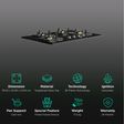 Crompton Optime Toughened Glass Top 4 Burner Automatic Hob (3D Flame Technology, Midnight Black)_3