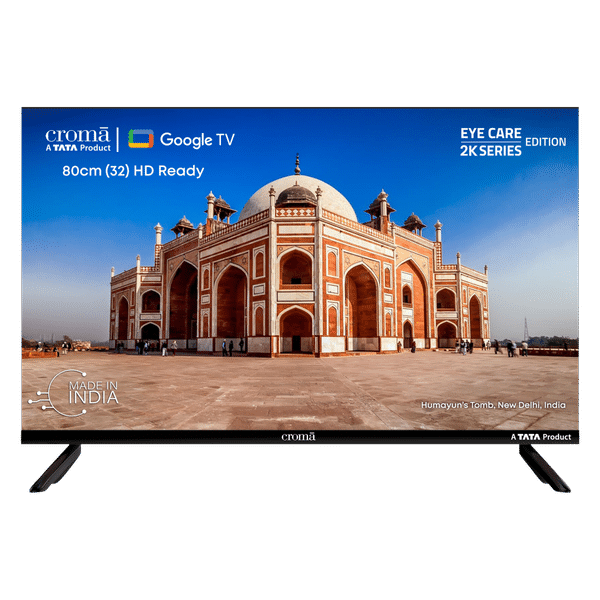 Croma 80 cm (32 inch) HD Ready LED Smart Google TV with A Plus Grade Panel (2023 model)_1
