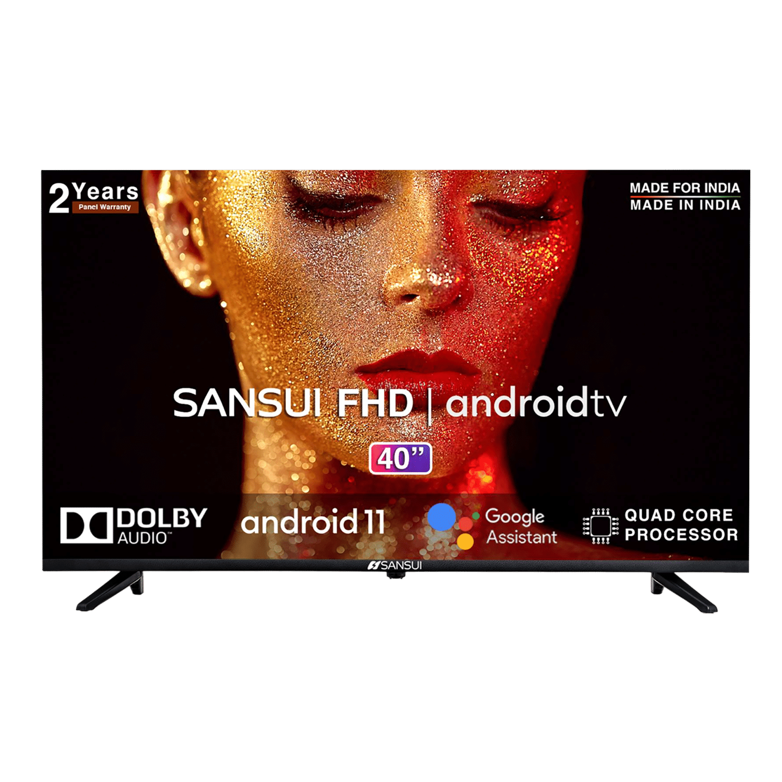 SANSUI 102 cm (40 inch) Full HD Smart Android TV with Dolby Audio (2021 model)