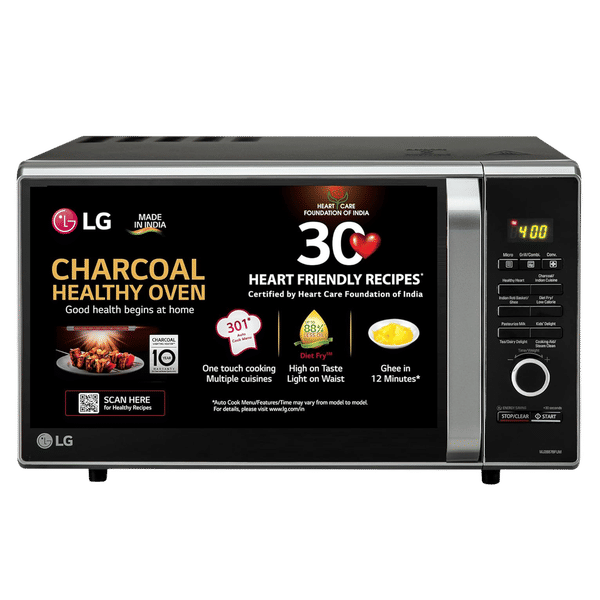 LG 28L Charcoal Microwave Oven with Interleave & Charcoal Technology (Black)_1