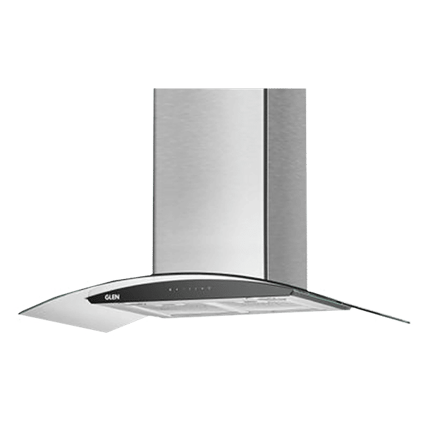 GLEN GL 6063 SS 90cm 1200m3/hr Ducted Auto Clean Ceiling Mounted Chimney with Touch Control Panel (Silver)_1