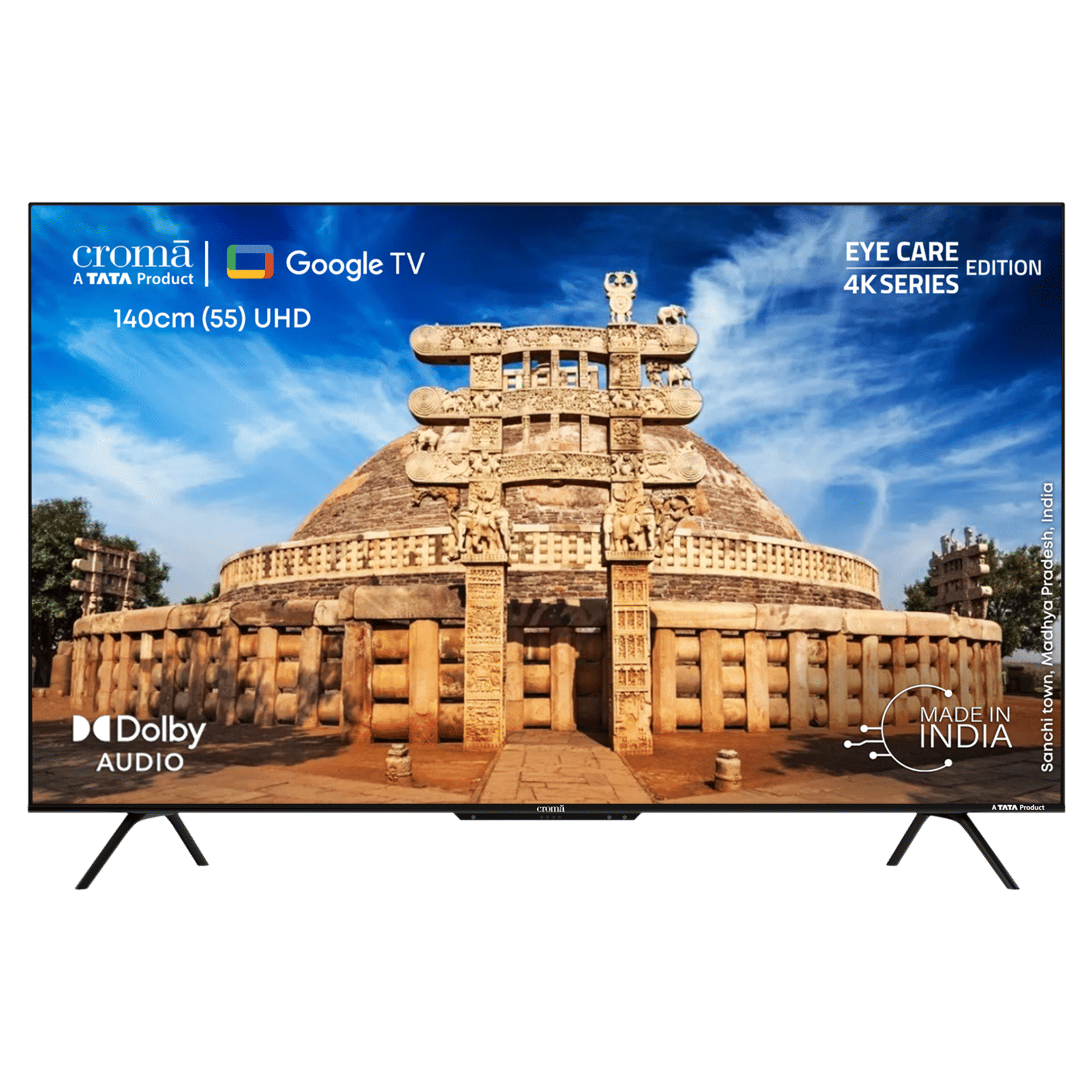 Croma 55UGC024602 140 cm (55 inch) 4K Ultra HD LED Google TV with Dolby Audio