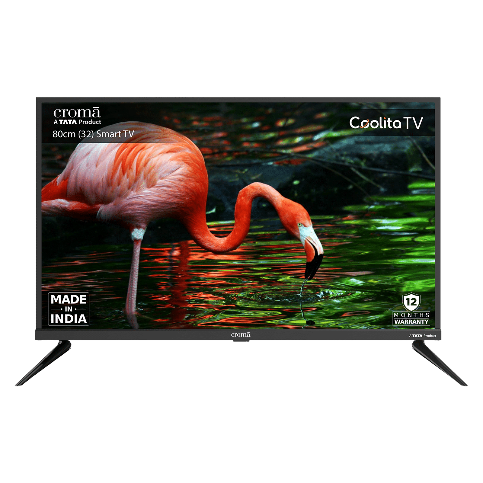 Croma 80 cm (32 inch) HD Ready LED Linux TV with Dolby Audio (2024 model)