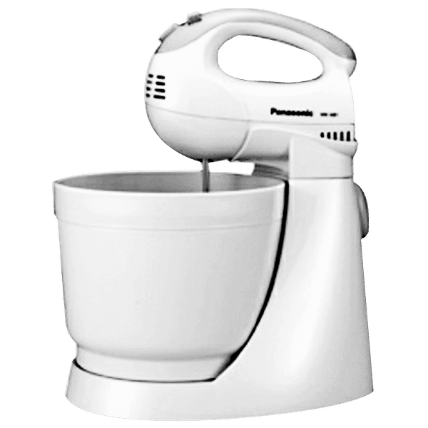 Panasonic 200 Watts Stand Mixer (2 Attachments, 5 Speed Selection, MK-GB1, White)_1