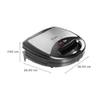 Russell Hobbs RST750M3 750W 2 Slice 3-in-1 Sandwich Maker with Detachable Multi-Plate (Black & Silver)_2